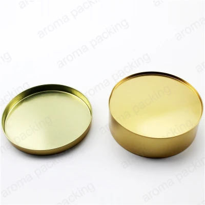 Custom высокое качество Gold металлического олова в салоне с крышкой