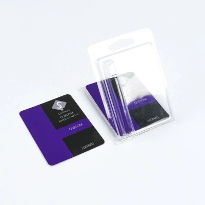  Индивидуальные Одноразовые пластиковые складные Edgefold сдвижной карты в блистерной упаковке упаковка картонных коробок для упаковки бумаги для печати система обеспечения безопасности детей
