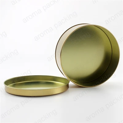 Custom высокое качество Gold металлического олова в салоне с крышкой