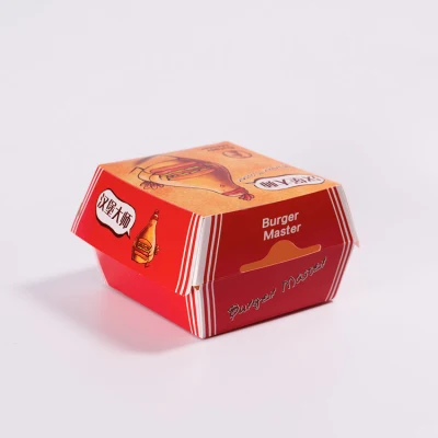 Оптовый логотип Custom Большой размер бумажный ящик Kraft Fried Food Упаковка
