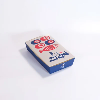 Оптовый логотип Custom Большой размер бумажный ящик Kraft Fried Food Упаковка