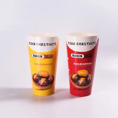 Оптовый логотип Custom Большой размер бумажный ящик Kraft Fried Food Упаковка