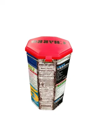Популярная упаковка для еды Metal Tea Canister Octagon CAN Чай Tin с герметичной крышкой контейнер для хранения кофе Tin Box