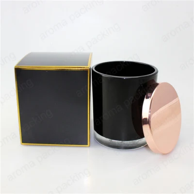 Custom напечатано 10oz пустым при свечах баночек для принятия решений при свечах в упаковке