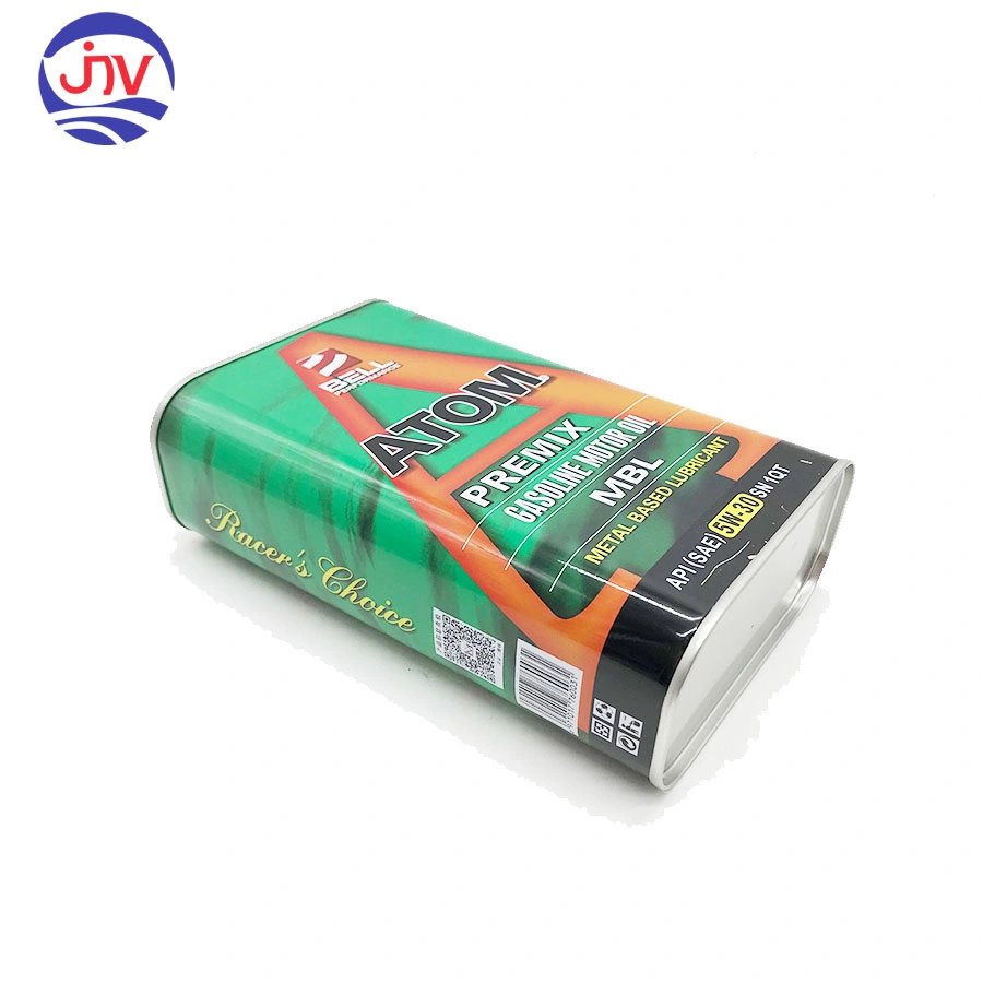 1L Square Metal Empty Can Tinplate Cmyk Printing