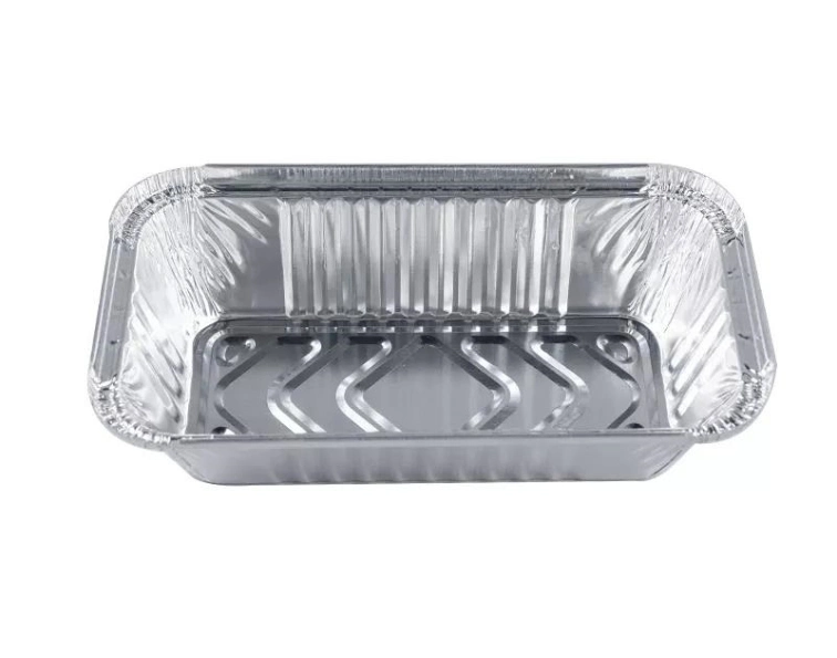 3003 8011 Large Square Al. Aluminum Tin Foil Pans /Cartons/Trays /Containers/ Boxes for Food with Cardboard Clear Lids 250ml Baking in Aluminium Container