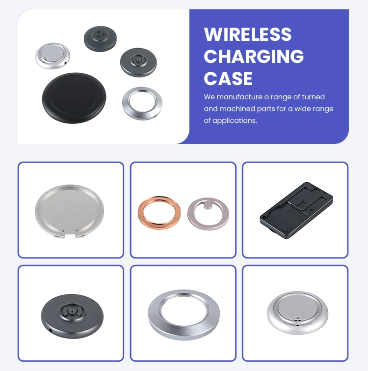 Small-Scale CNC Metal Milling Services Metal Wireless Charging Case Manufacturing