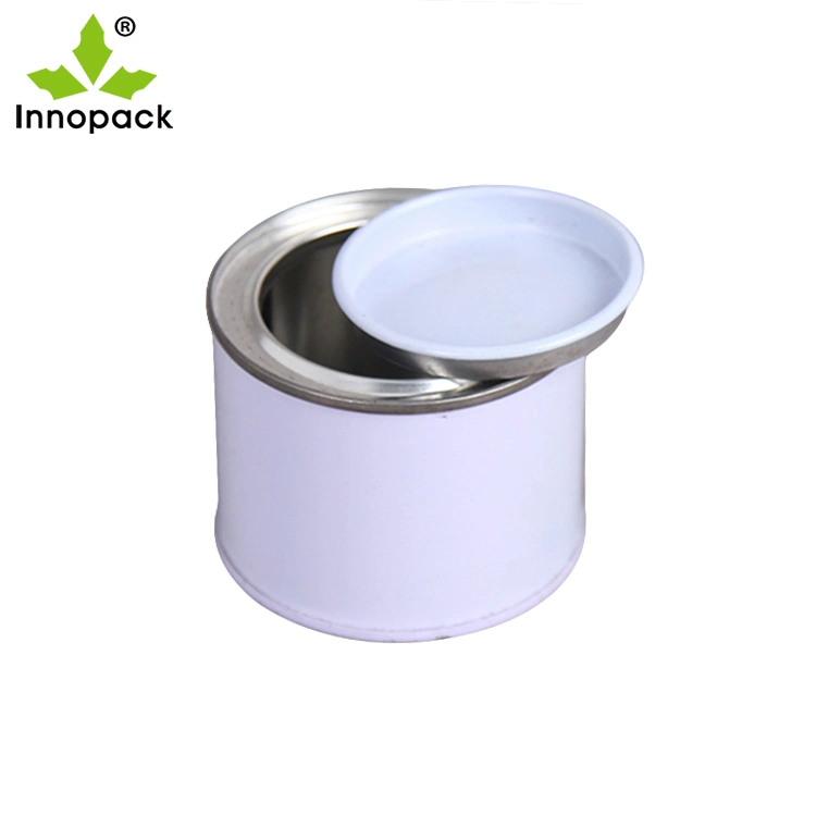 Custom Logo Printed Mint Paint Round Empty Metal Aluminum Tin Can, Metal Container