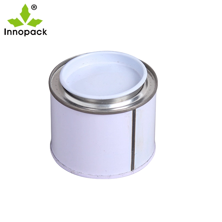 Custom Logo Printed Mint Paint Round Empty Metal Aluminum Tin Can, Metal Container