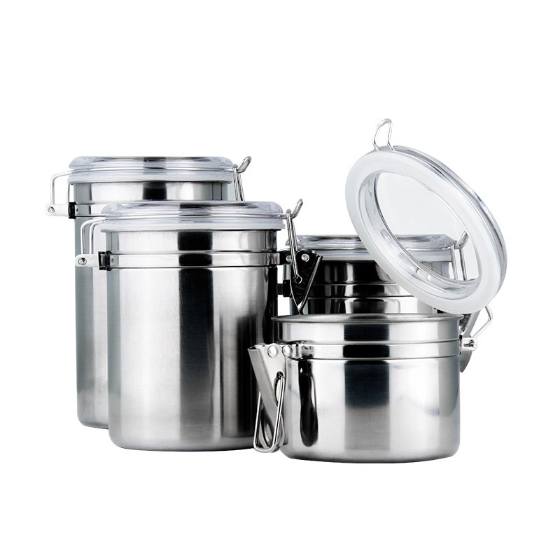 Kitchen Stainless Steel Container Stainless Steel Sealed Tea Food Can