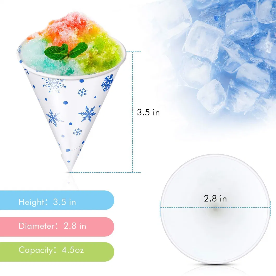 Ice Cream Tip Cone Shape Gift Box Paper Candy Dragee Baby Shower Wedding Favor Gift Bags Chocolate Packaging Wrapping