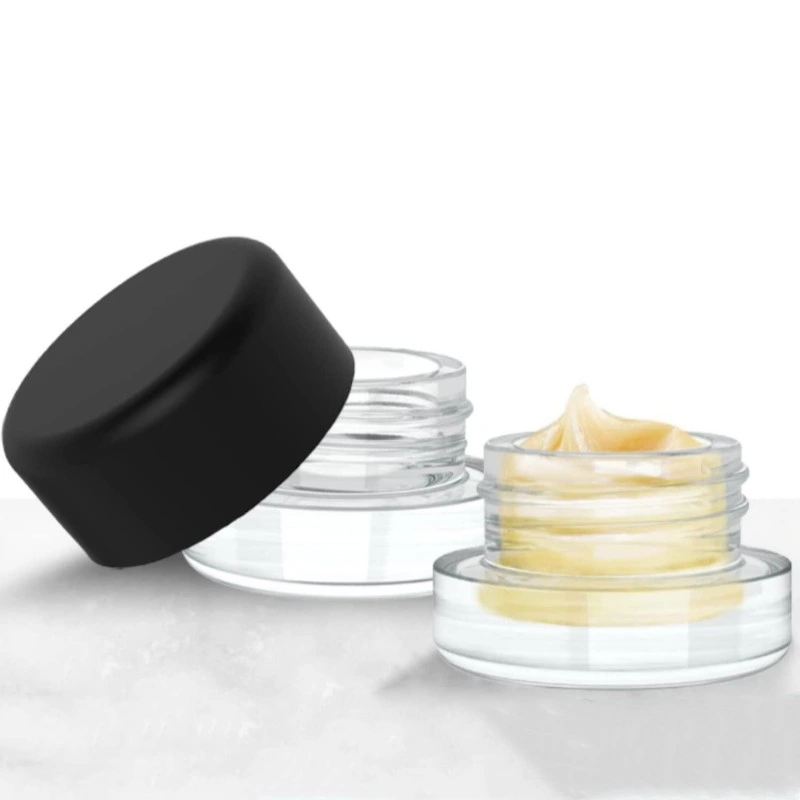 5ml Clear Cosmetic Eye Cream Jar with Screw Childproof Safety Lid