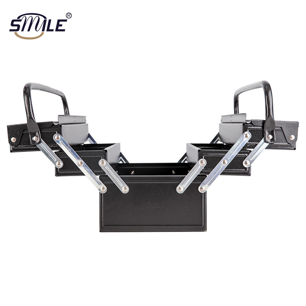 Smile ISO Certified Small Metal Portable Metal Tool Box Multifunctional Steel Toolbox