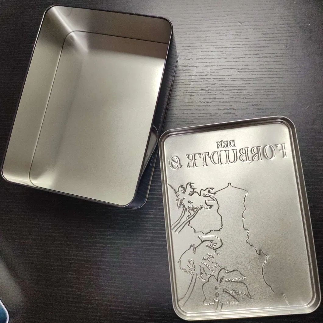 Custom Design Metal Material Colorful Rectangular Game Metal Tin Box for Packaging