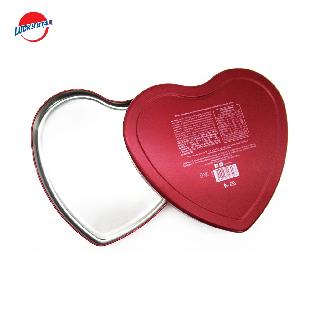 Heart-Shaped Gift or Candy Tin Box