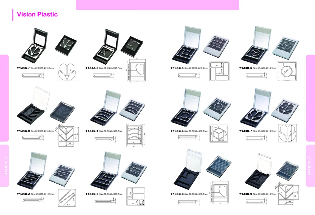 Plastic Palette Case Compact Box Cartridge Packaging