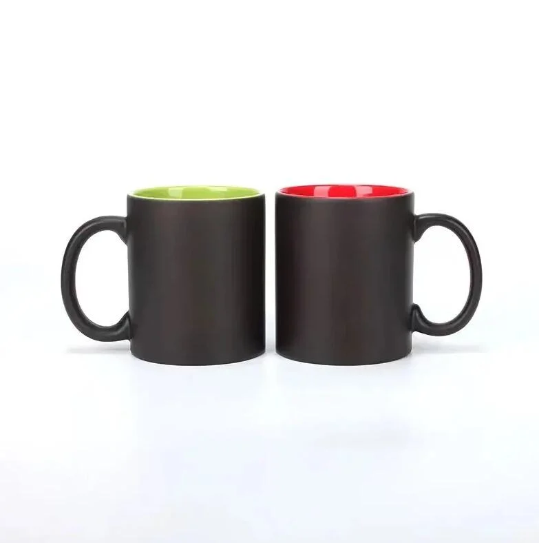 Classic Matte Glazed Ceramic Mug Black Can Be Customized for Factory Wholesale