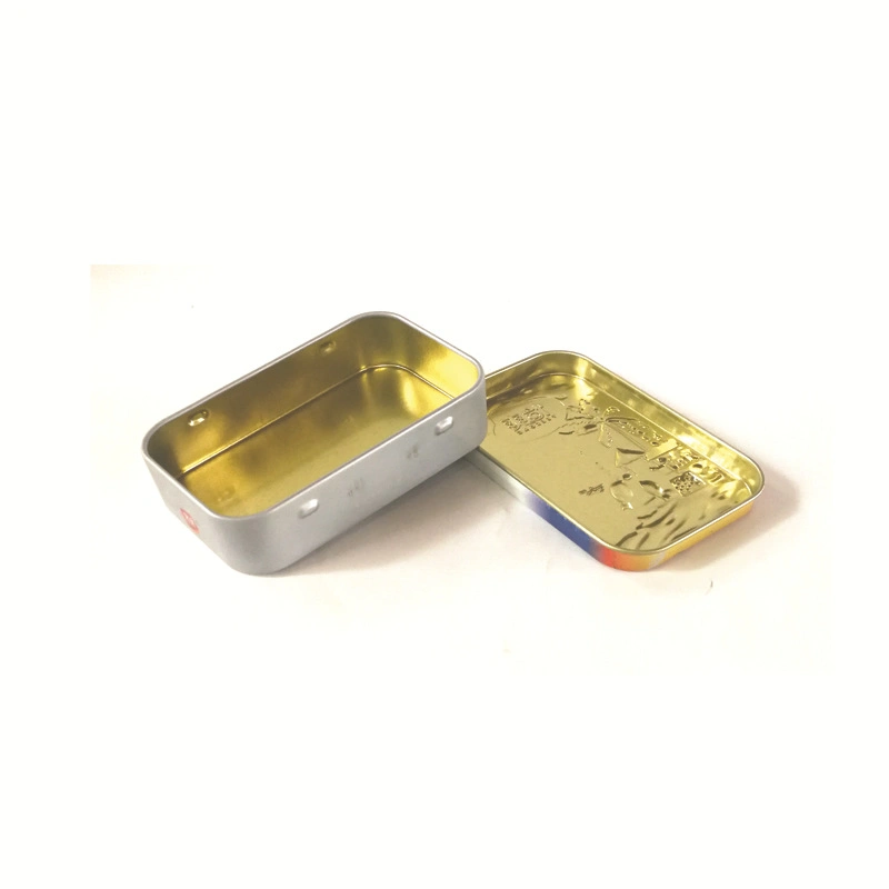 Custom Small Rectangular Chewing Gum Candy Mint Packaging Mint Tin Box