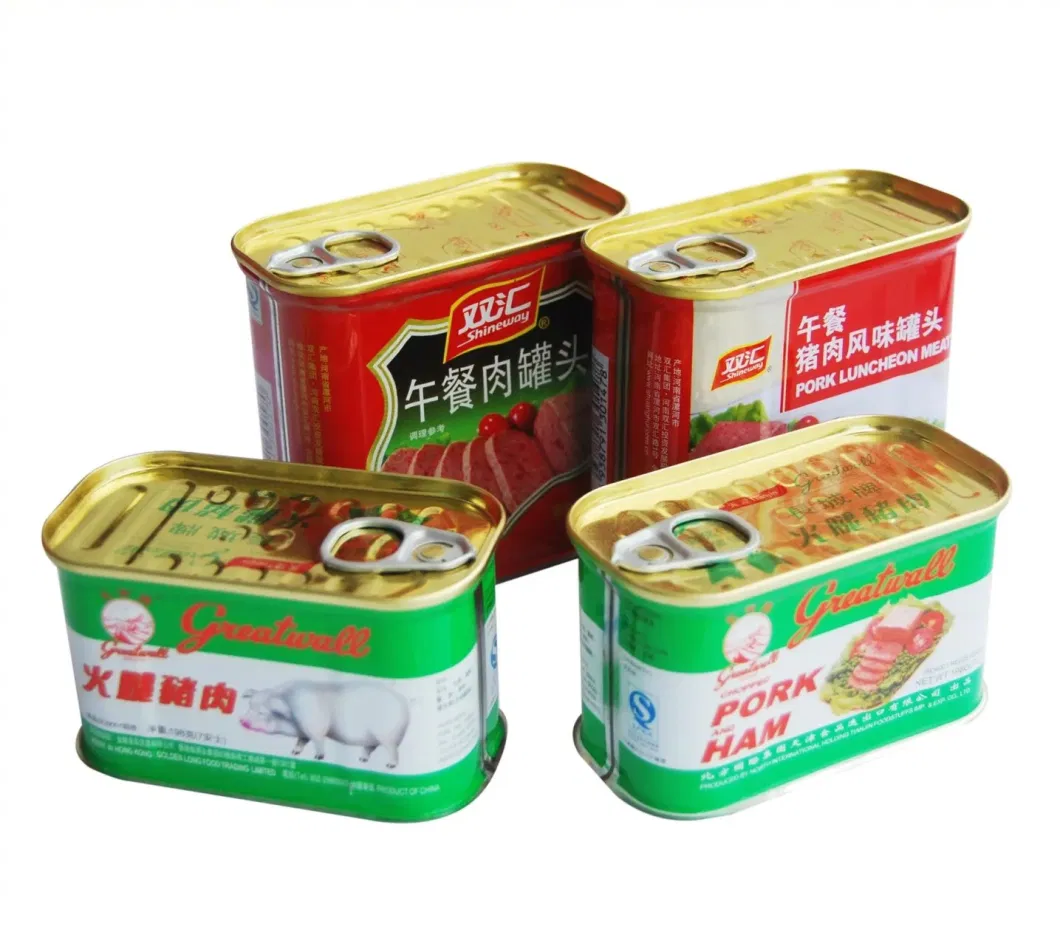 98g Empty Rectangular Tin Can for Luncheon Meat Food Packing