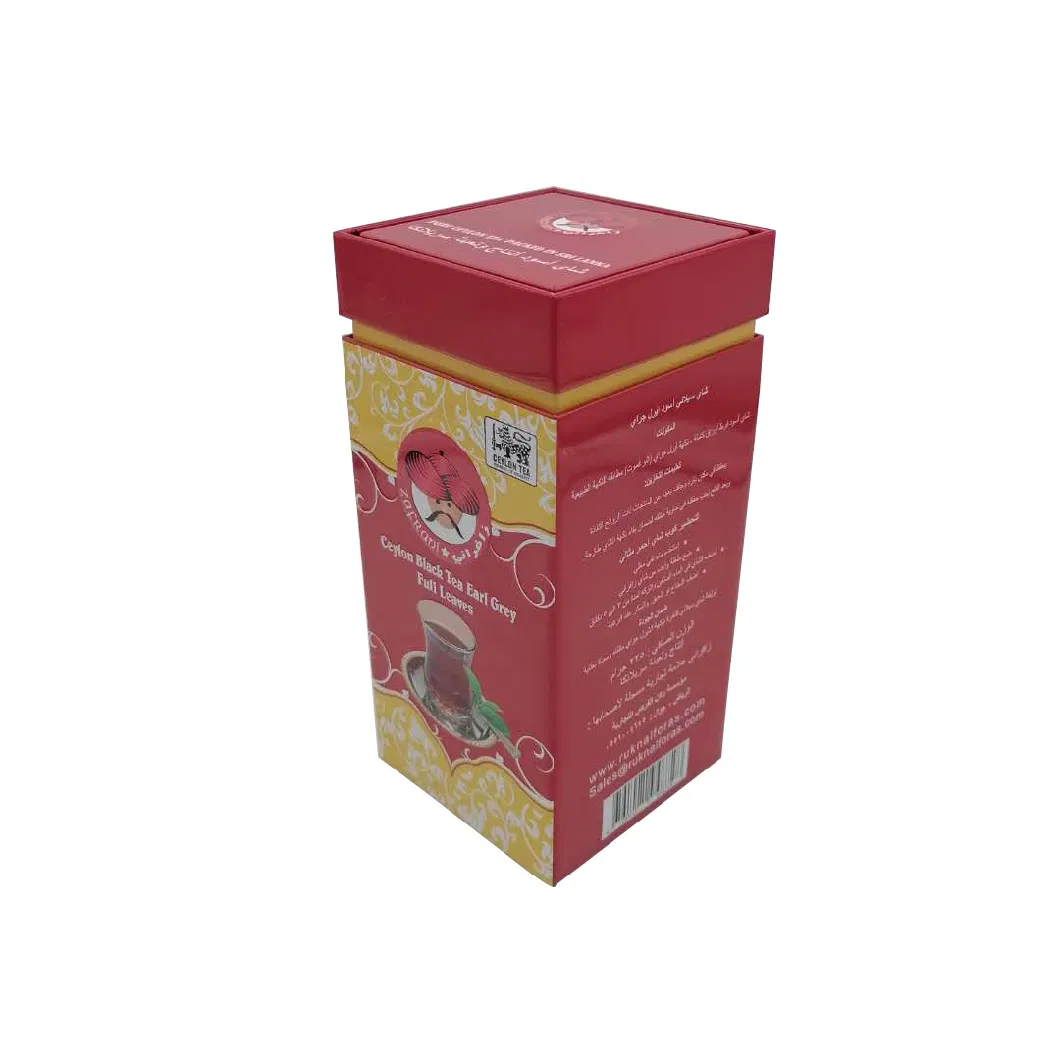 High Quality Wholesale Square Tea Packaging Box Tea Container