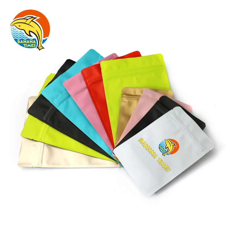 Customized Printed Zip Lock Mylar Foil Pouch Resealable 3.5g 7g 1lb Smell Proof Edible Plastic Bag