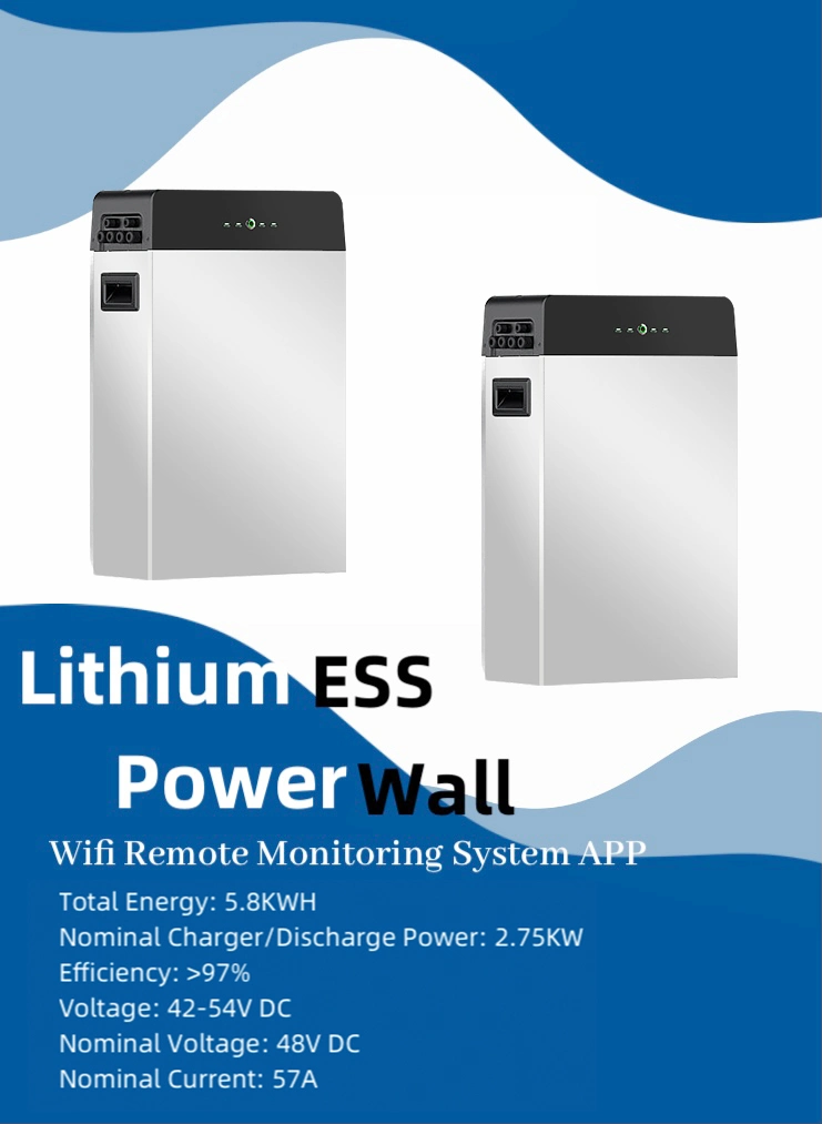 5kwh Lithium Battery Solar Energy Storage System Solar Electricity Generating Power System