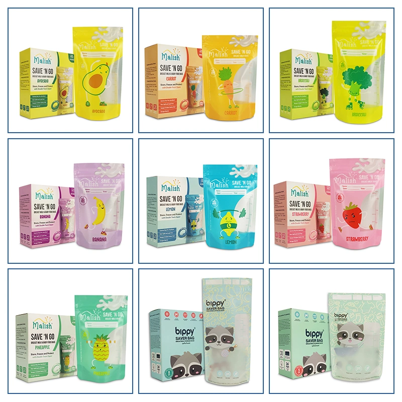 Aseptic Production BPA Free Food Grade Baby Breastmilk Breast Milk Storage Bag Packaging