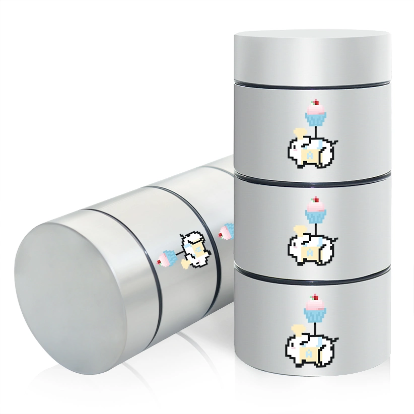 Recyclable Herbal Flower Buds Packing Tin Box Scent-Free Child-Safe Metal Storage Can