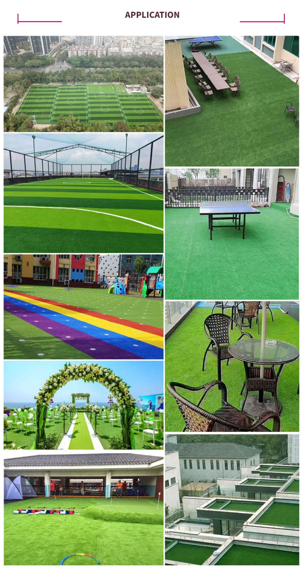 The Outdoor Balcony of Children&prime;s Room Can Be Used with Natural Harmless Fire Protection, Ultraviolet Protection and High-Quality Artificial Grass