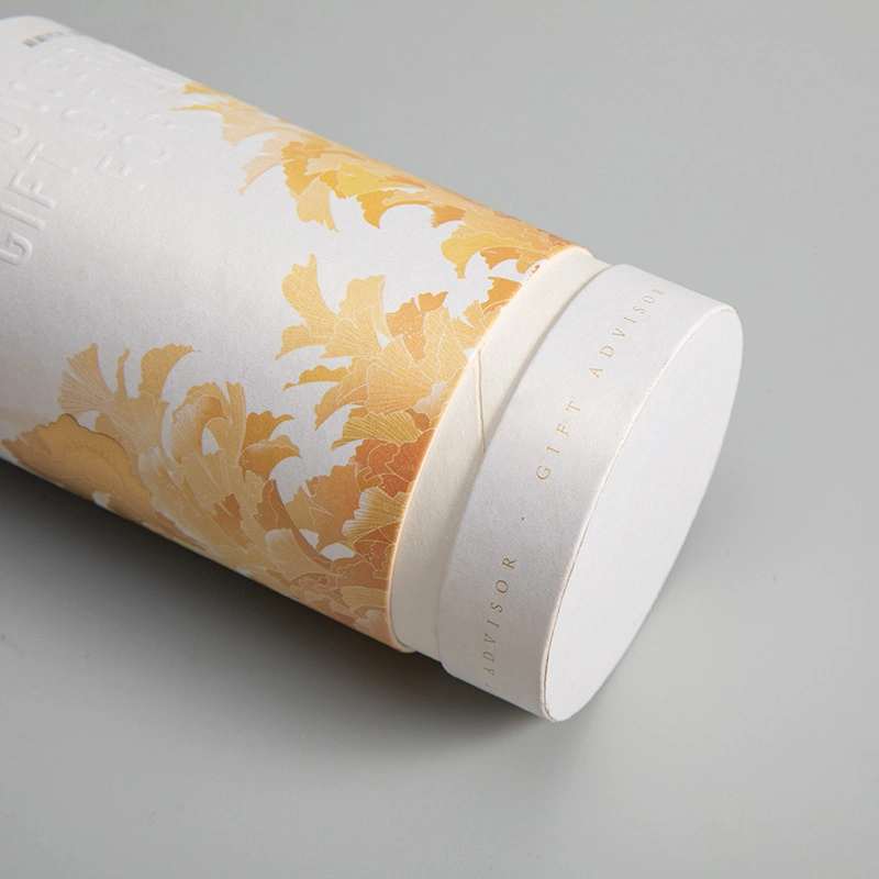 Customized Sealed Moisture-Proof Food Grade Coffee Paper Can Tube Packaging Box with Tin Composite Lid for Storage Packing