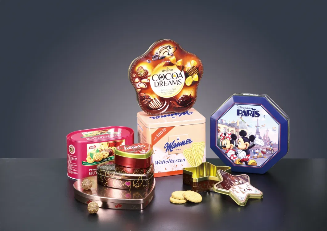 Food Safe Round Candy Tin Box Metal Tin for Candy Mint Tin Can Small Sweet Tin Box Candy Mint Box Without Printing