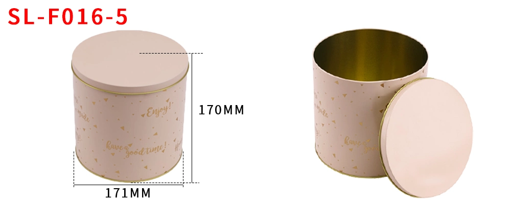 Factory Wholesale Tinplate Packaging Large Metal Storage Container Popcorn Tin Can for Food Canning