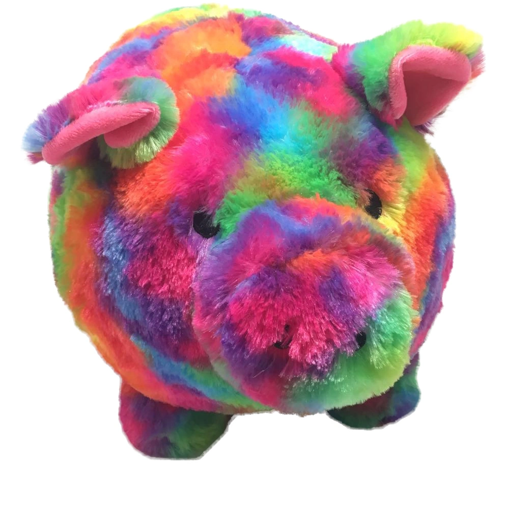 Colorful Piggy Bank Big Plush Toy Easter Stuffed