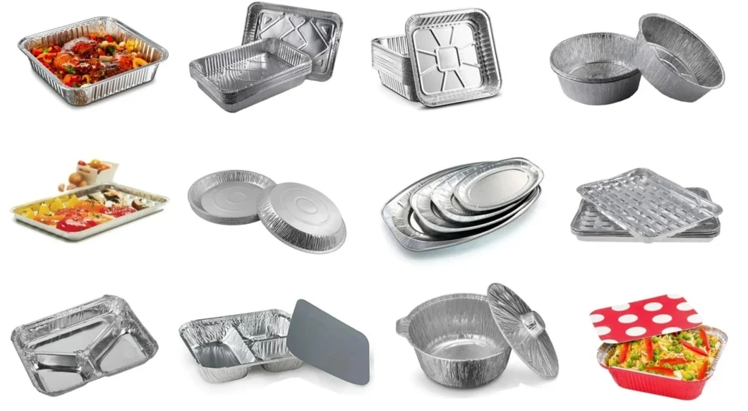 Microwave Oven Safe Baking Mold Aluminum Foil Cake Cup Disposable Baking Rectangular Muffin Tin Mousse Cheese Box with Clear Lid