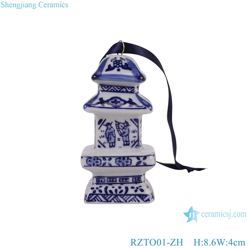 Rzto01-Series Ceramic Party Decoration Ornaments Irregular Shape Towel Round Small Hangings Jars