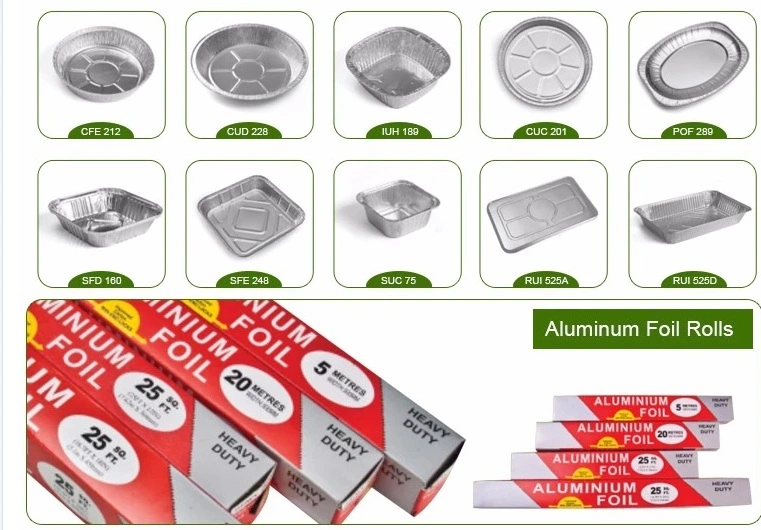 Disposable Airline Aluminium Foil Container Round Barbecue Aluminum Foil Tin Box