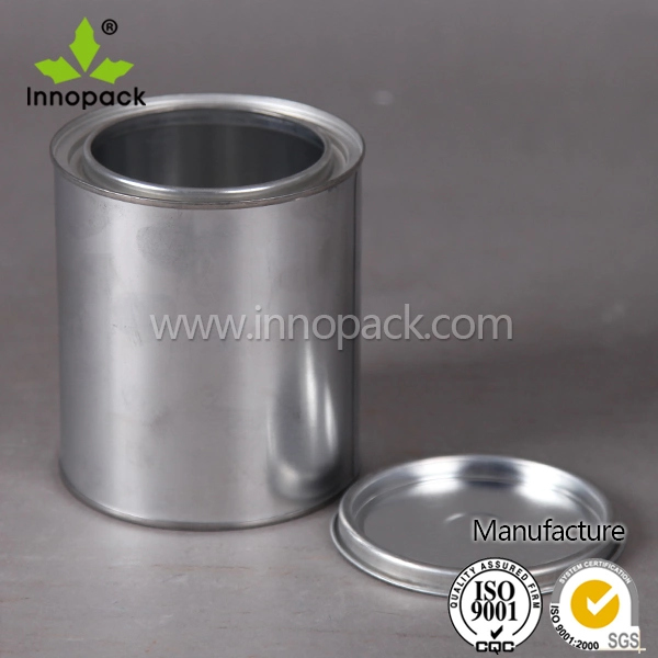 High Quality Small Metal Tin Can with Open Top Lid for Lubricant