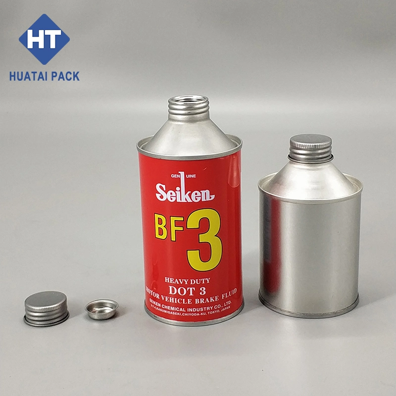 Engine Oil Can 500ml 1L Motor Oil Round Tin Can