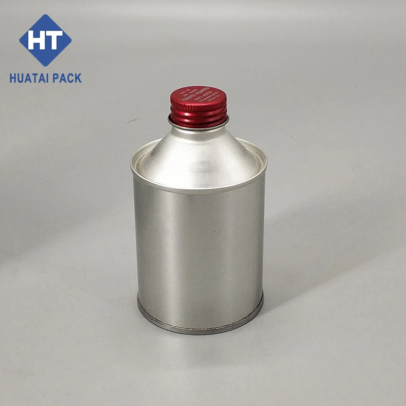 DOT3 Metal Tin Can 250ml Round Tin Can DOT 3 DOT 4 Brake Fluid Oil Cans