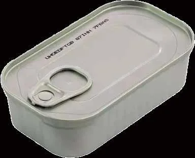 98g Empty Rectangular Tin Can for Luncheon Meat Food Packing