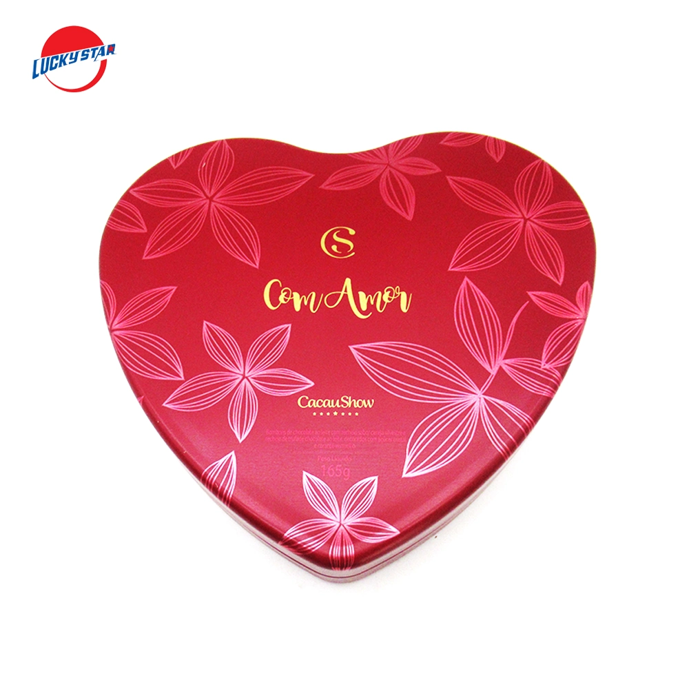 Heart-Shaped Gift or Candy Tin Box