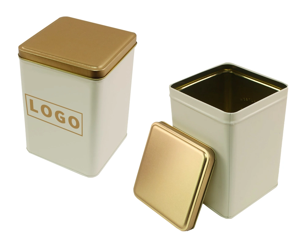 Factory Custom Tinplate Packaging Square Sample Storage Container Metal Can Twg Tea Tin Box for Tea