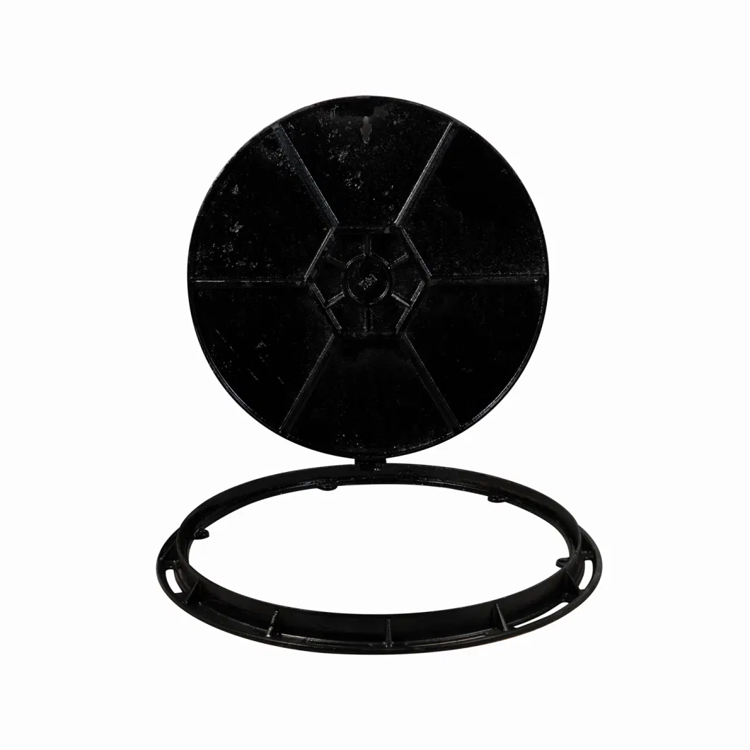 High Loading Road Recessed Heavy Duty Cast Ductile Iron Round Manhole Cover and Frame Metal Sealed Sewer Lid Custom