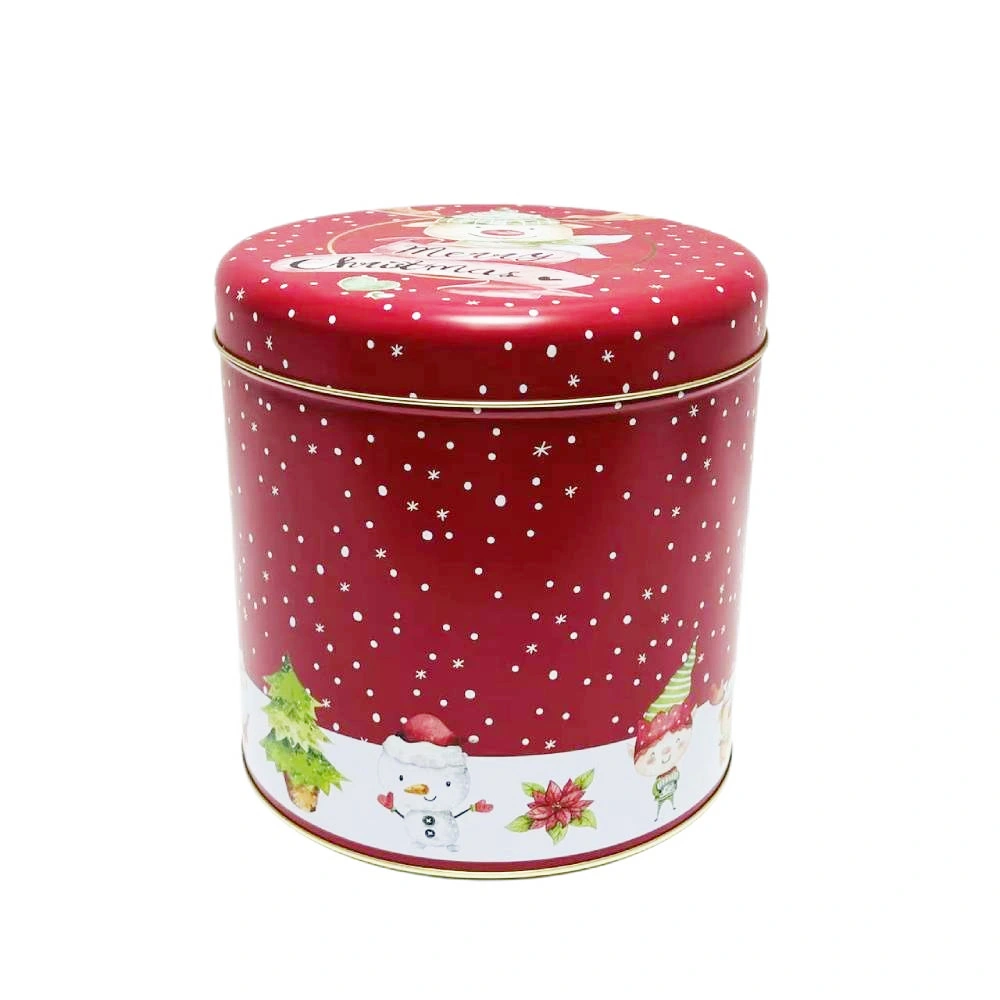 Factory Wholesale Tinplate Packaging Large Metal Storage Container Popcorn Tin Can for Food Canning