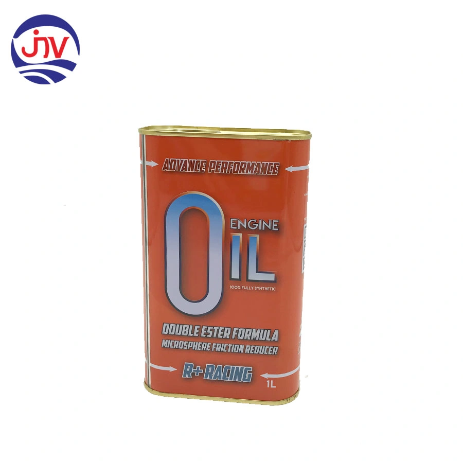 OEM Printing Rectangular Metal Tin Can with Plastic Lid