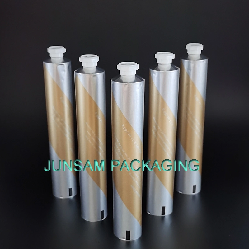 Wholesale Manufacturing Aluminum Empty Tubes Cosmetic Packaging Foldable Metal Container