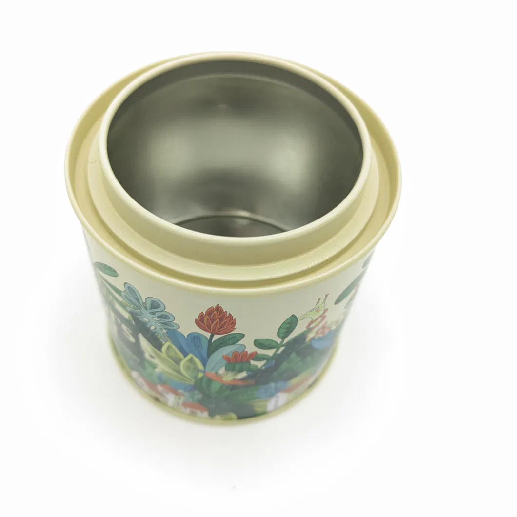 New Style Tinplate Can Seal Pot Metal Candy Black Tea Tin Box