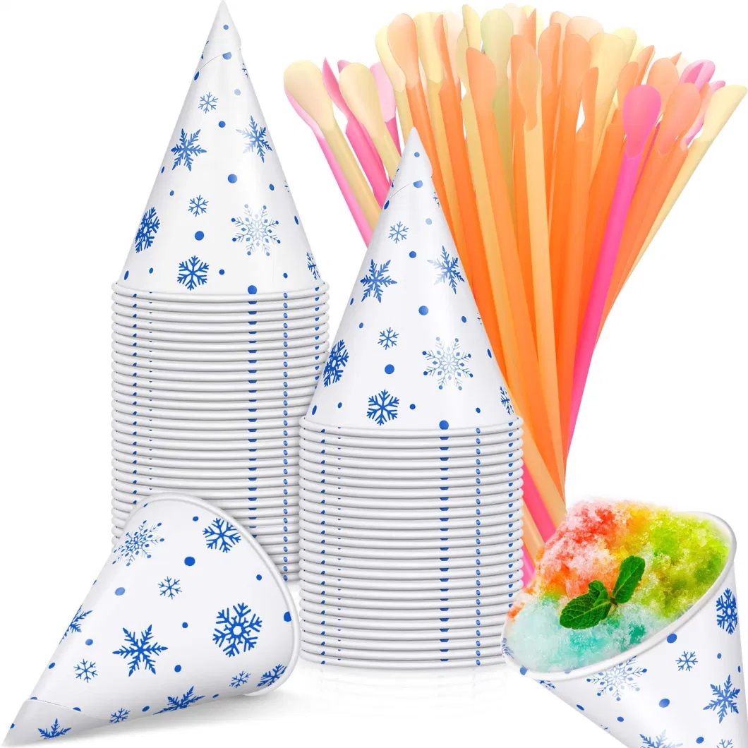 Ice Cream Tip Cone Shape Gift Box Paper Candy Dragee Baby Shower Wedding Favor Gift Bags Chocolate Packaging Wrapping