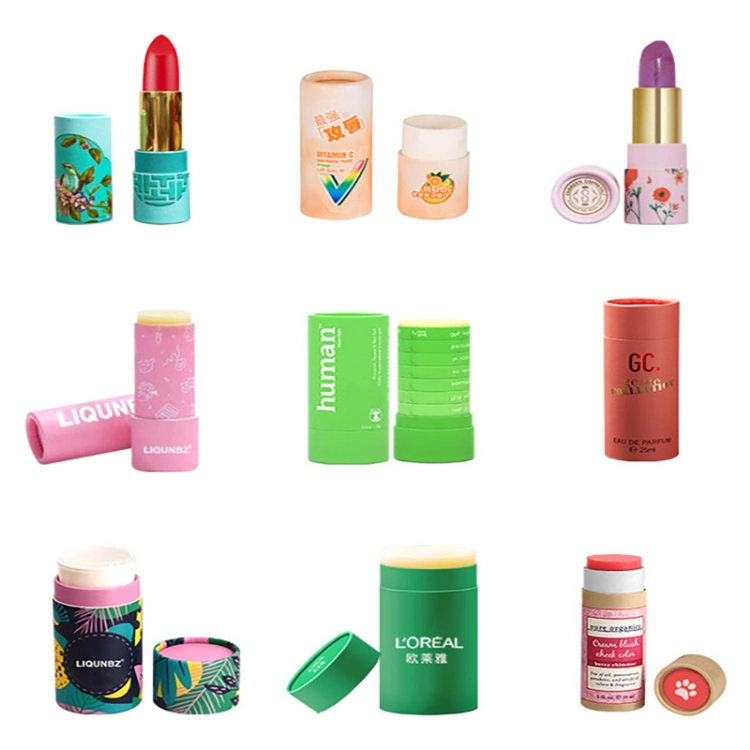 Customized Design Cosmetic Paper Tubes Skin Oil Display Cardboard Cans Packaging