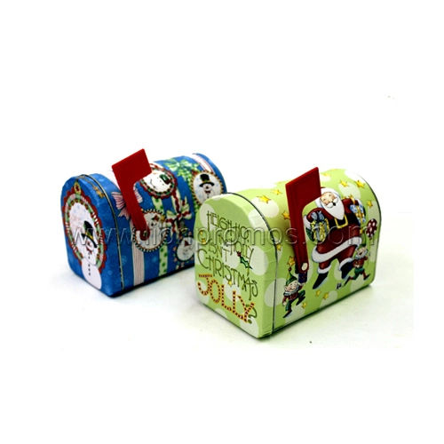 Christams Festival Promotional Kids Tin Plate Coin Box Bank